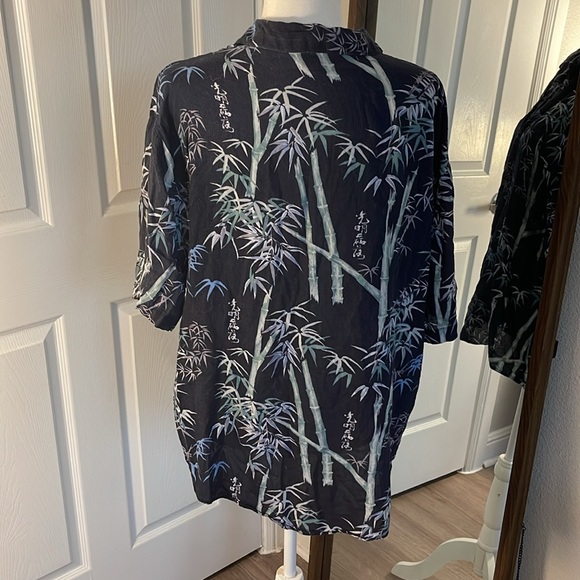 cool vintage japanese bamboo button down - Picture 3 of 4